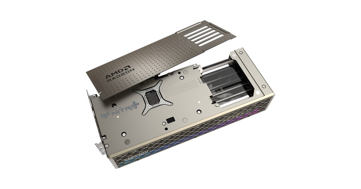 SAPPHIRERadeon RX 9070 XT Nitro+ Gaming OC grafische kaart  (Zilver, 2x DisplayPort, 2x HDMI 2.1, RDNA4)