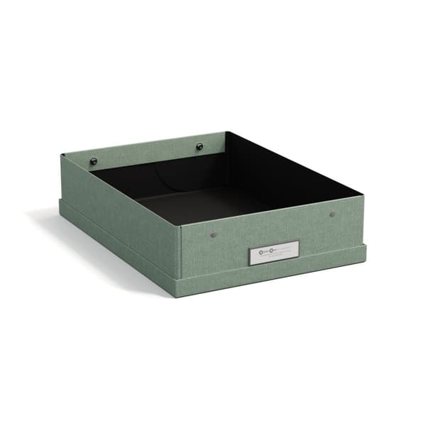 Oppbevaringsboks Kleo A4 Soft Teal Bigso Box of Sweden