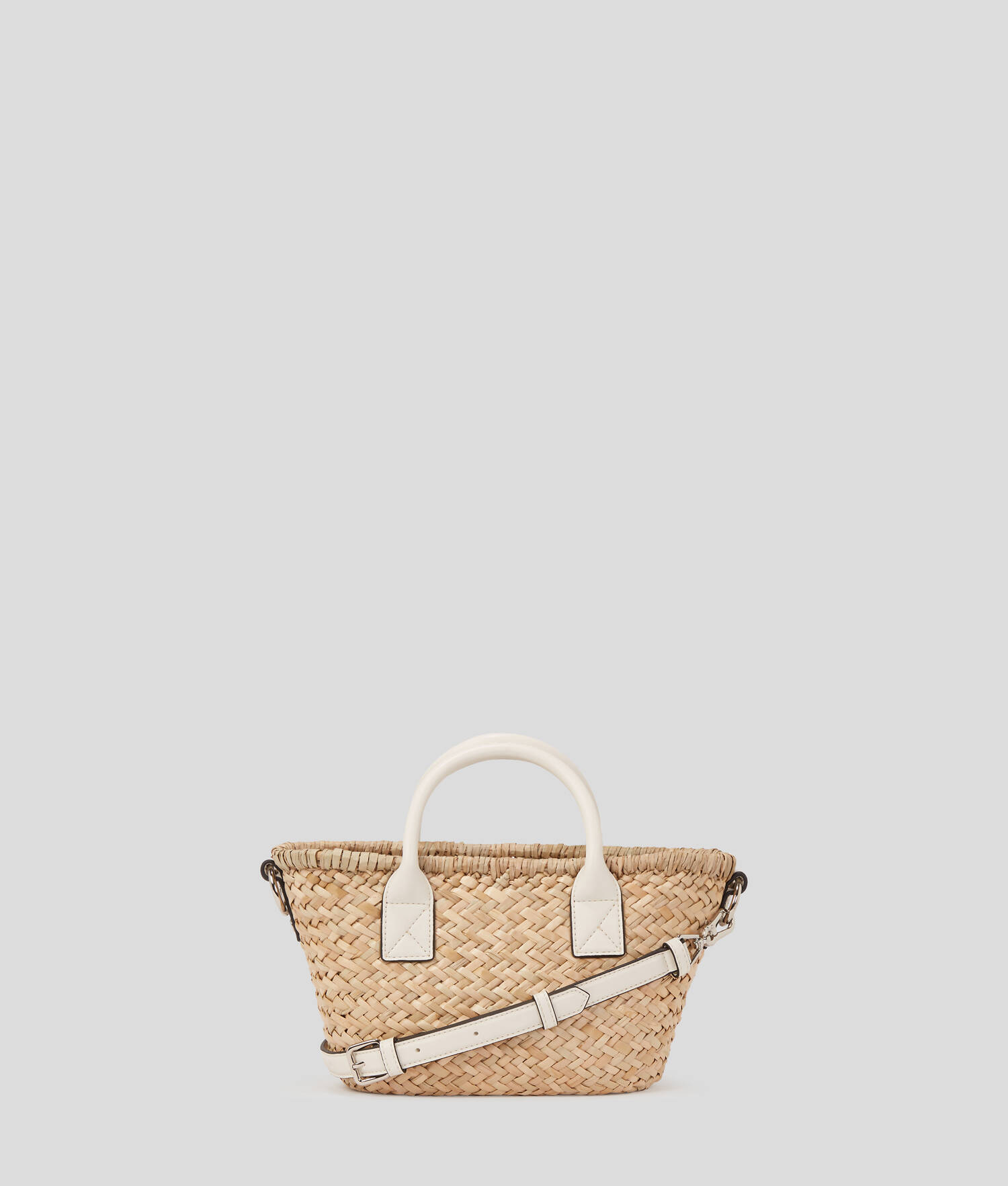 PETIT SAC CABAS EN RAPHIA K/SIGNATURE - Naturel - Cimenthe