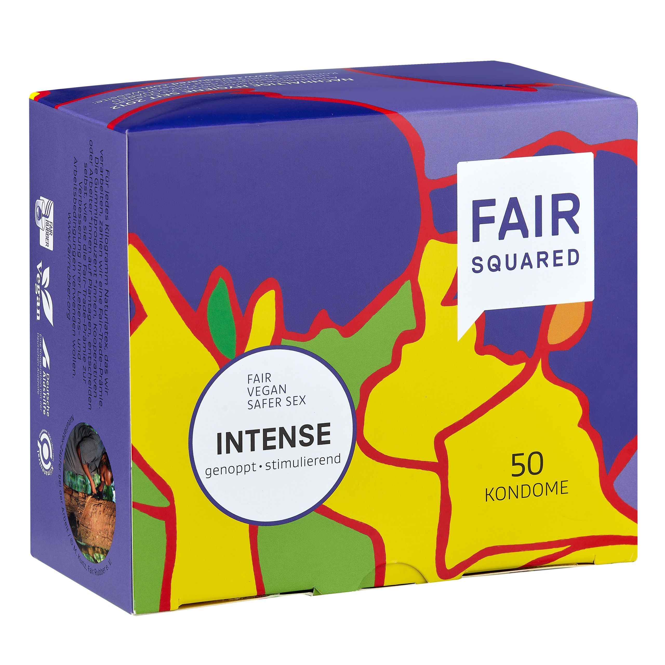 FAIR SQUARED Kondome genoppt INTENSE Box
