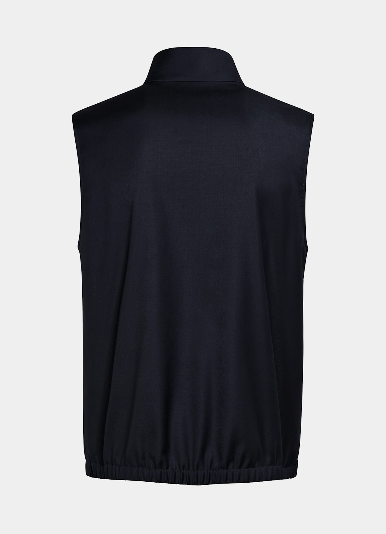 Veste sans manches zippée bleu marine