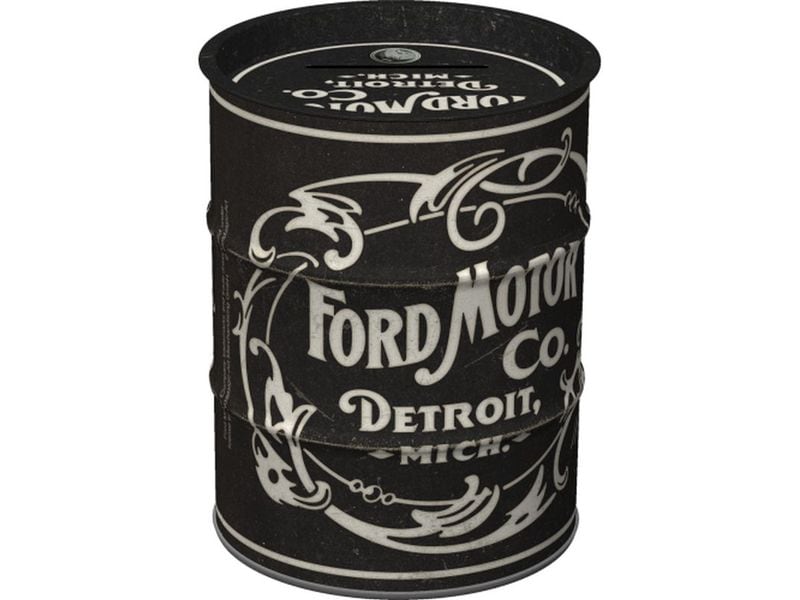 Nostalgic Art Spardose Ölfass Ford Schriftzug Sparkasse in Ölfass-Form