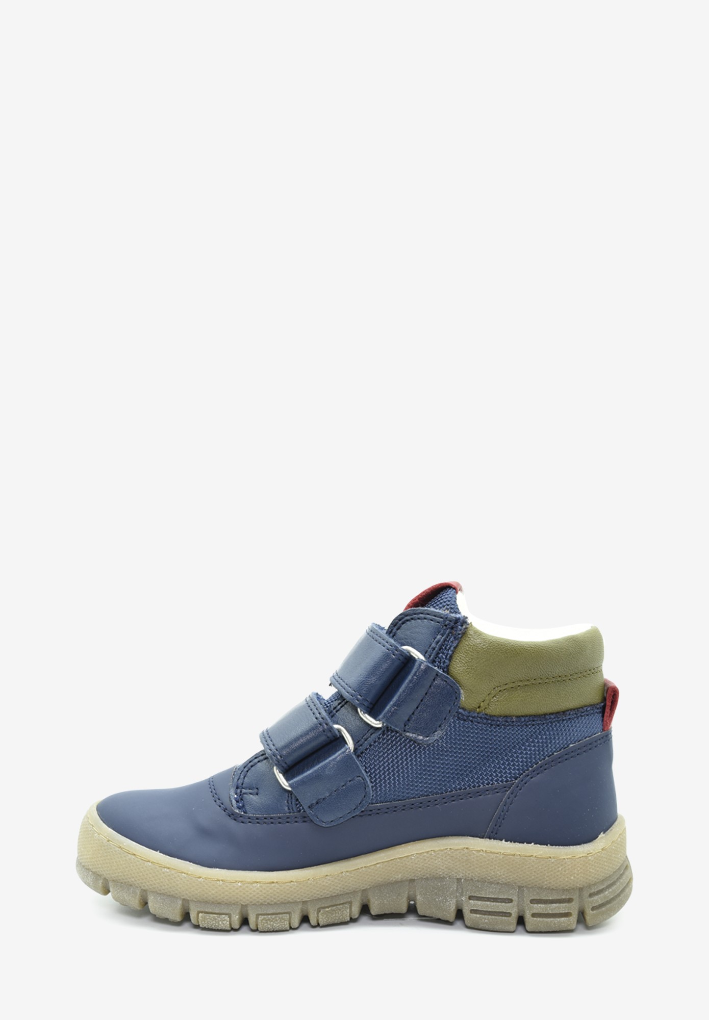 Arosa velcro TEX Wollfutter Kinder Dunkelblau Grün