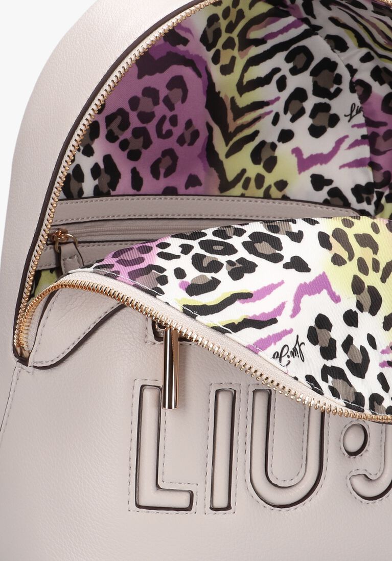 LIU JO beige liu jo rugtas ecs m backpack