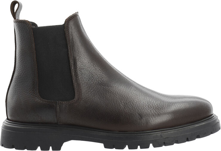 Bianco BIAGIL Chelsea Boot Tumbled Leather Dark brown