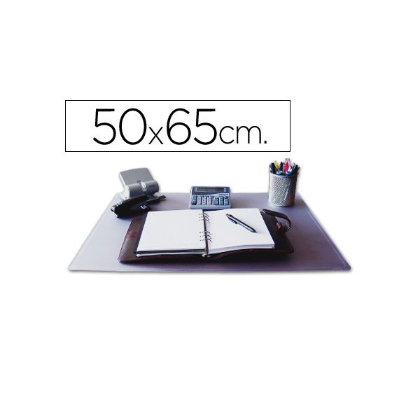Q-Connect Base Secretária PVC 500x650mm Clear - KF26801