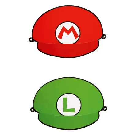 amscan Partyhütchen Super Mario, 8 Stück