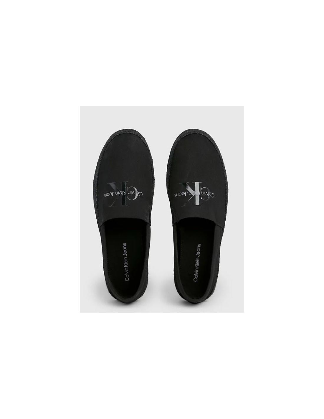 calvin klein Espadrille homme Slipon ML Noir Toile