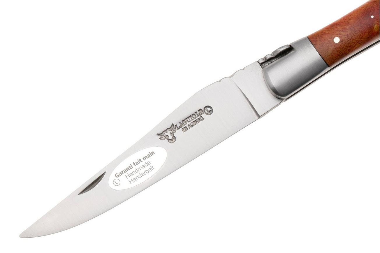 Laguiole en Aubrac Coral Cheesewood, Matt Bolster, zakmes, 12 cm