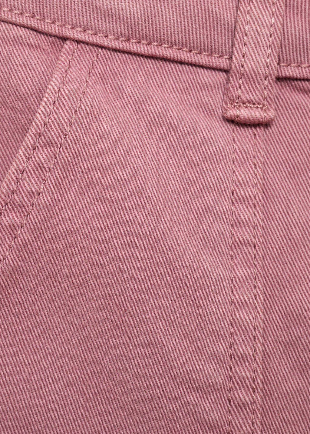 Mango Kids wide leg jeans roze