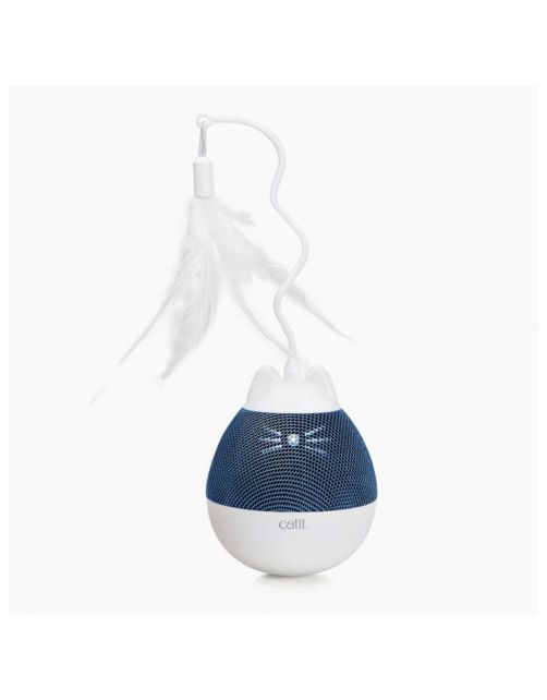Catit Pixi Spinner - Kattenspeelgoed - Wit Blauw