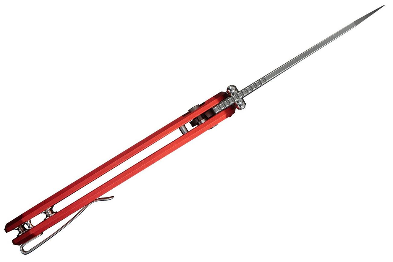 CIVIVI Pragma Prime C24067-2, Stonewashed 14C28N, Red Aluminum zakmes