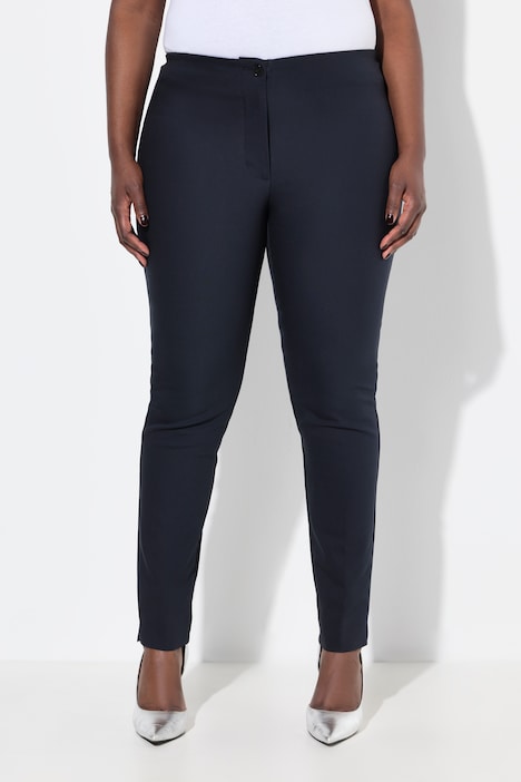 Bengalinhose Sienna, schmales Bein, Stretch, Elastikbund