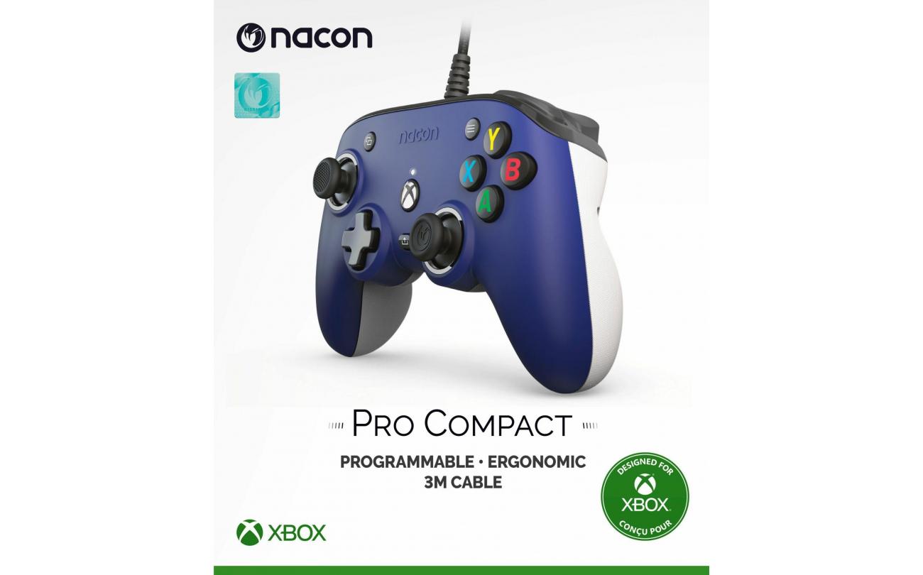 XBOX Series X Nacon Wired Pro Compact Controller Blauw