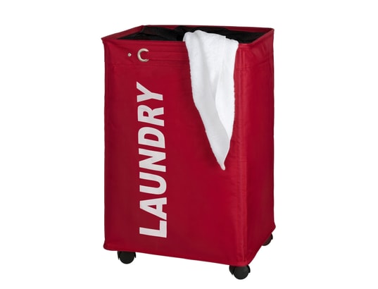 WENKO - Panier à linge corno 79 l. - rouge