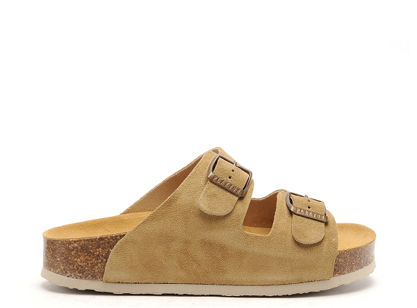 Plakton mules et sabots plats femme cp beta beige