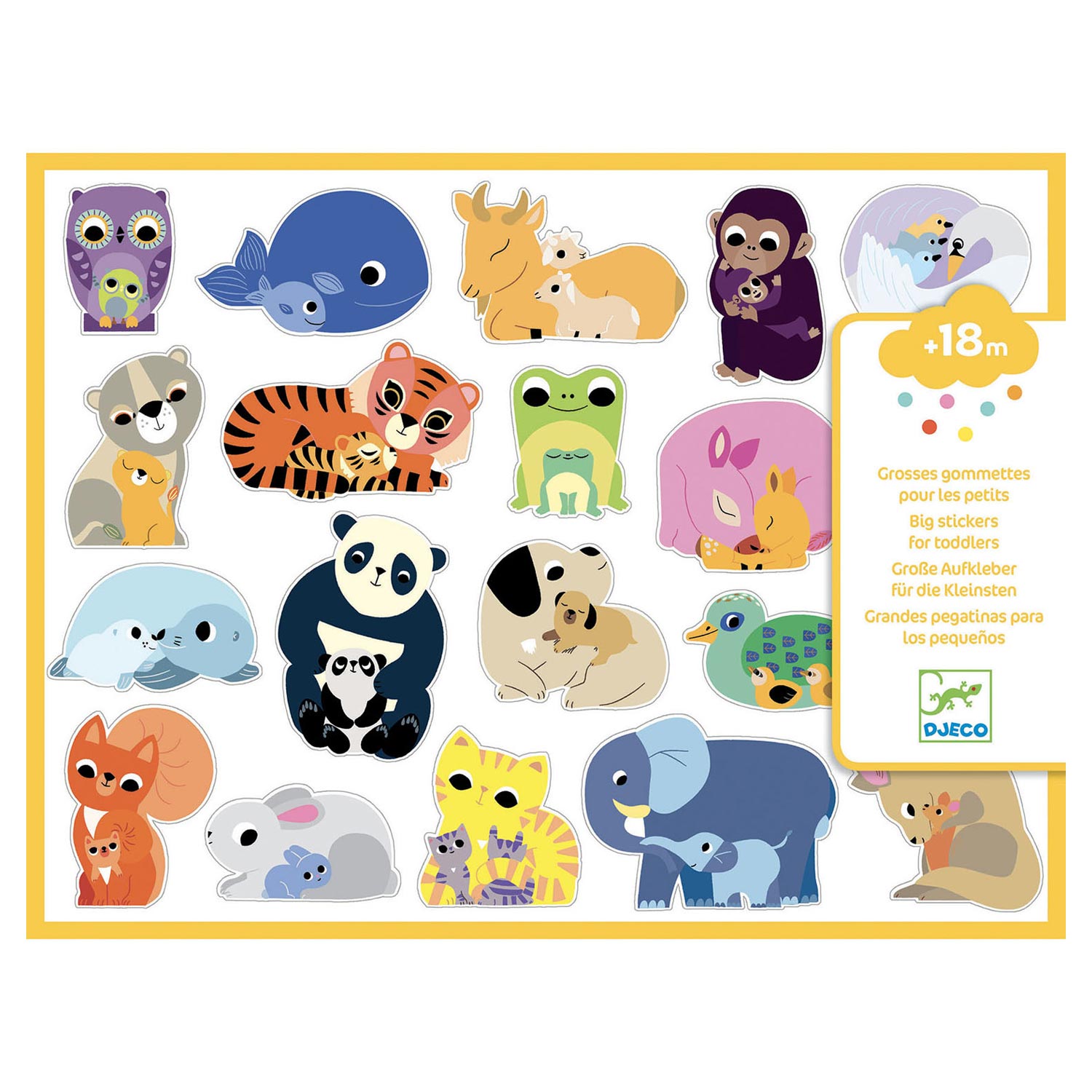 Djeco Grote Stickers Dieren