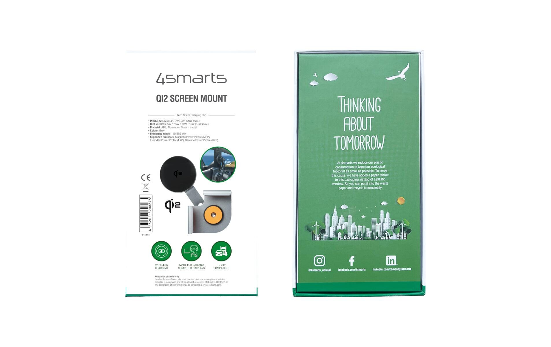 Wireless Charger Qi2 Screen MountMagnetische Befestigun