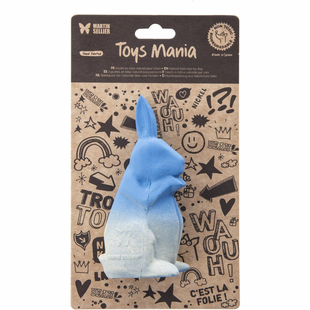 Lapin sonore pour chiens en latex naturel - jouet peint à la main