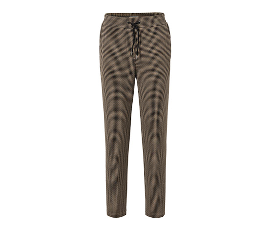 Joggpants mit Hahnentritt-Jacquard
