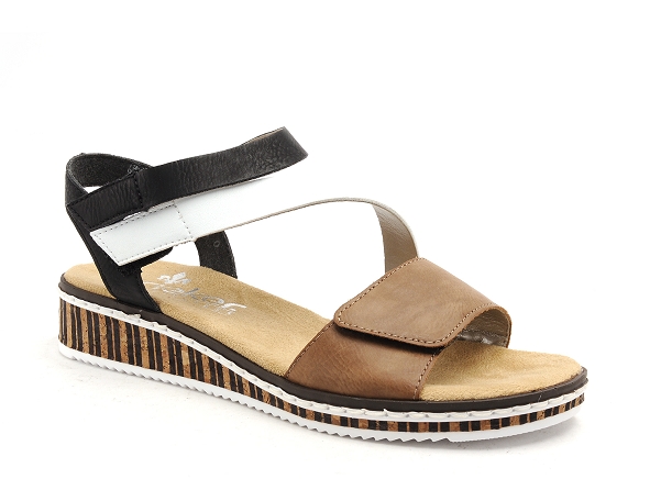 Rieker nu pieds plats femme v3670 marron