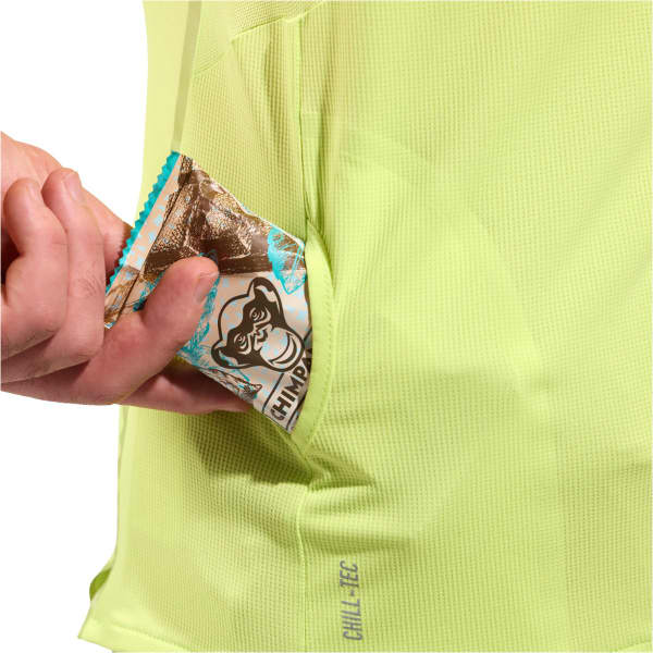 T-shirt running ODLO X-ALP TRAIL CREW NECK S/S 1/2 ZIP SHARP GREEN