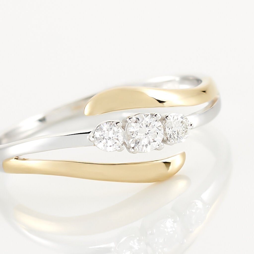 Bague Mayline Or Bicolore Diamant