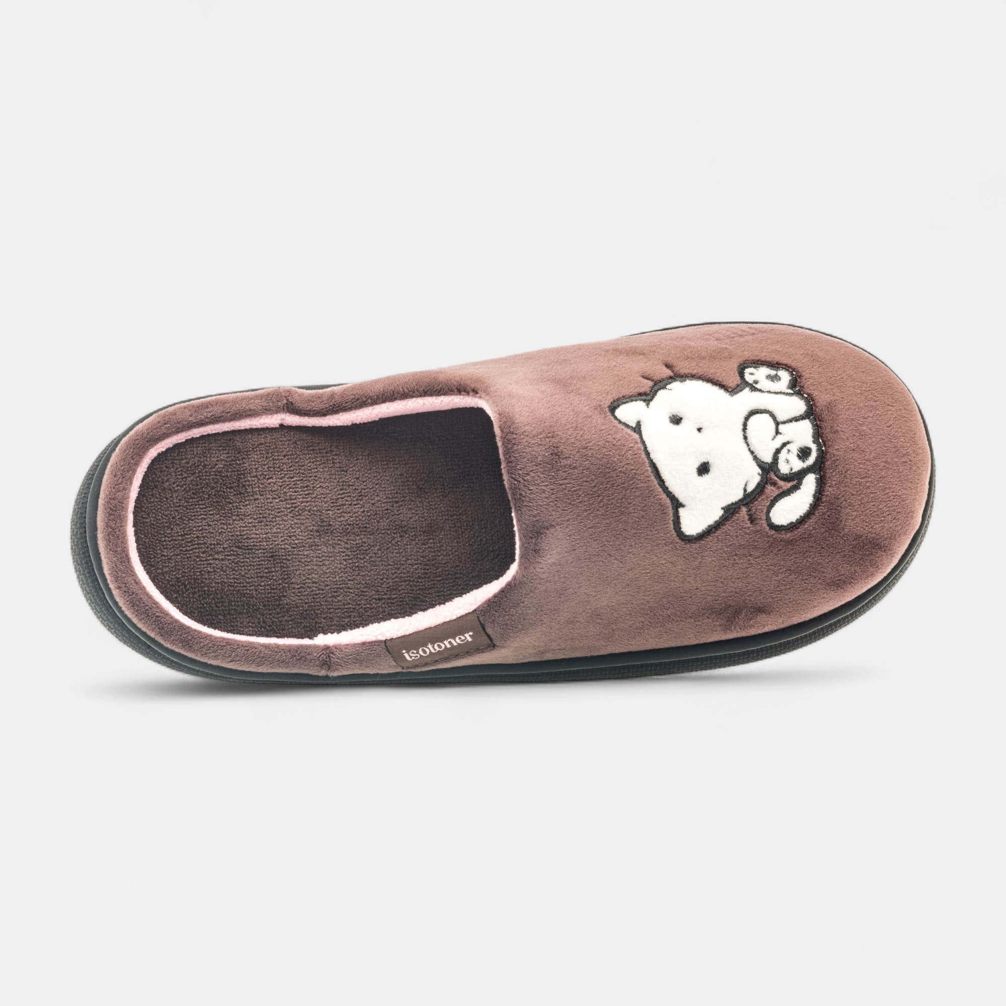 Pantoufles mules Femme taupe