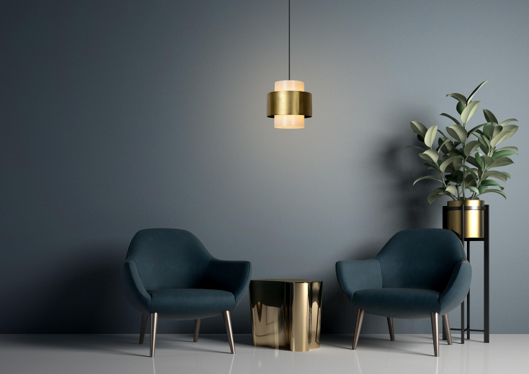 Lucide Firmin hanglamp Ø30 messing