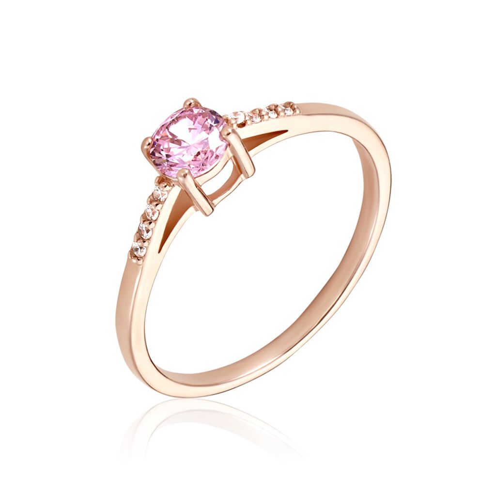 Bague Rio Argent Rose Oxyde De Zirconium