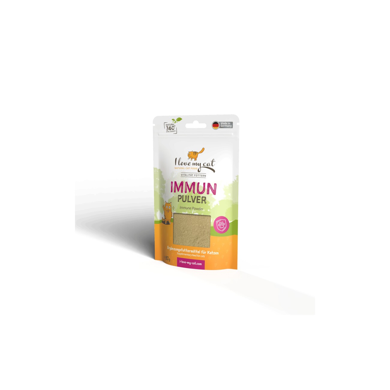 I love my cat Nahrungsergänzung für Katzen - Immun Pulver - 80g