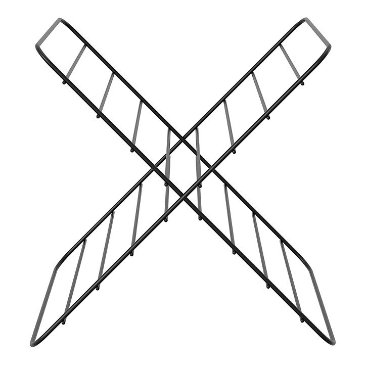 Croisillon en métal pour étagère GoodHome Mixxit noir