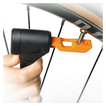 Pompe à Pied SKS Air-X-Plorer Digi 10.0 (Max144 PSI /10 bar) Noir / Orange