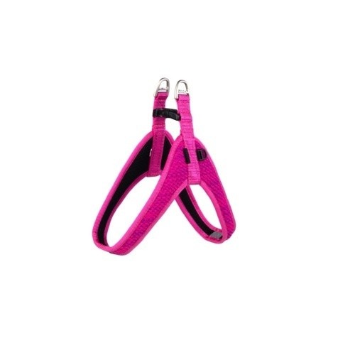 Coleira para cães Rogz Fast Fit em nylon rosa
