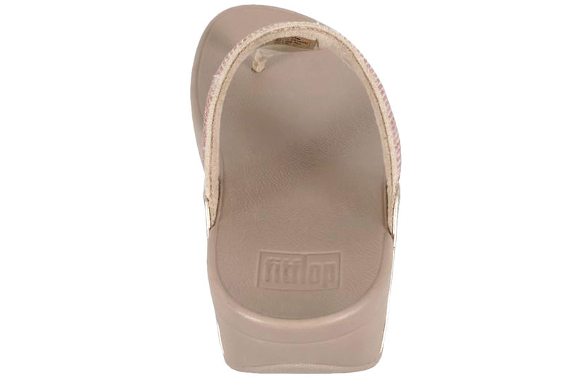 FITFLOP™ LULU CRYSTAL EMBELLISHED TOE-POST SANDALS BEIGE