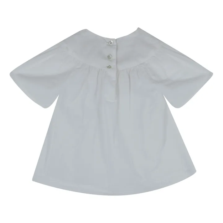 Babe & Tess Robe Brodée Luisa | Blanc