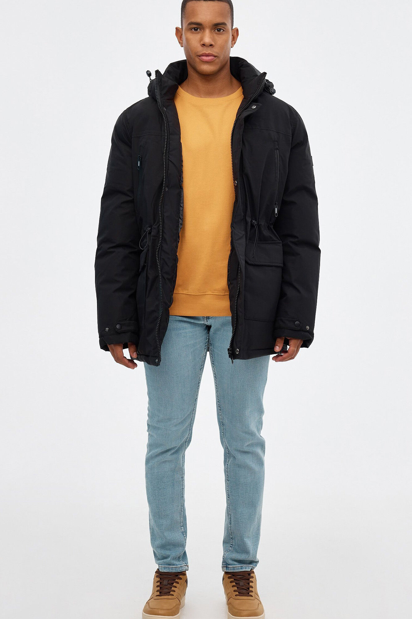 Parka com capuz