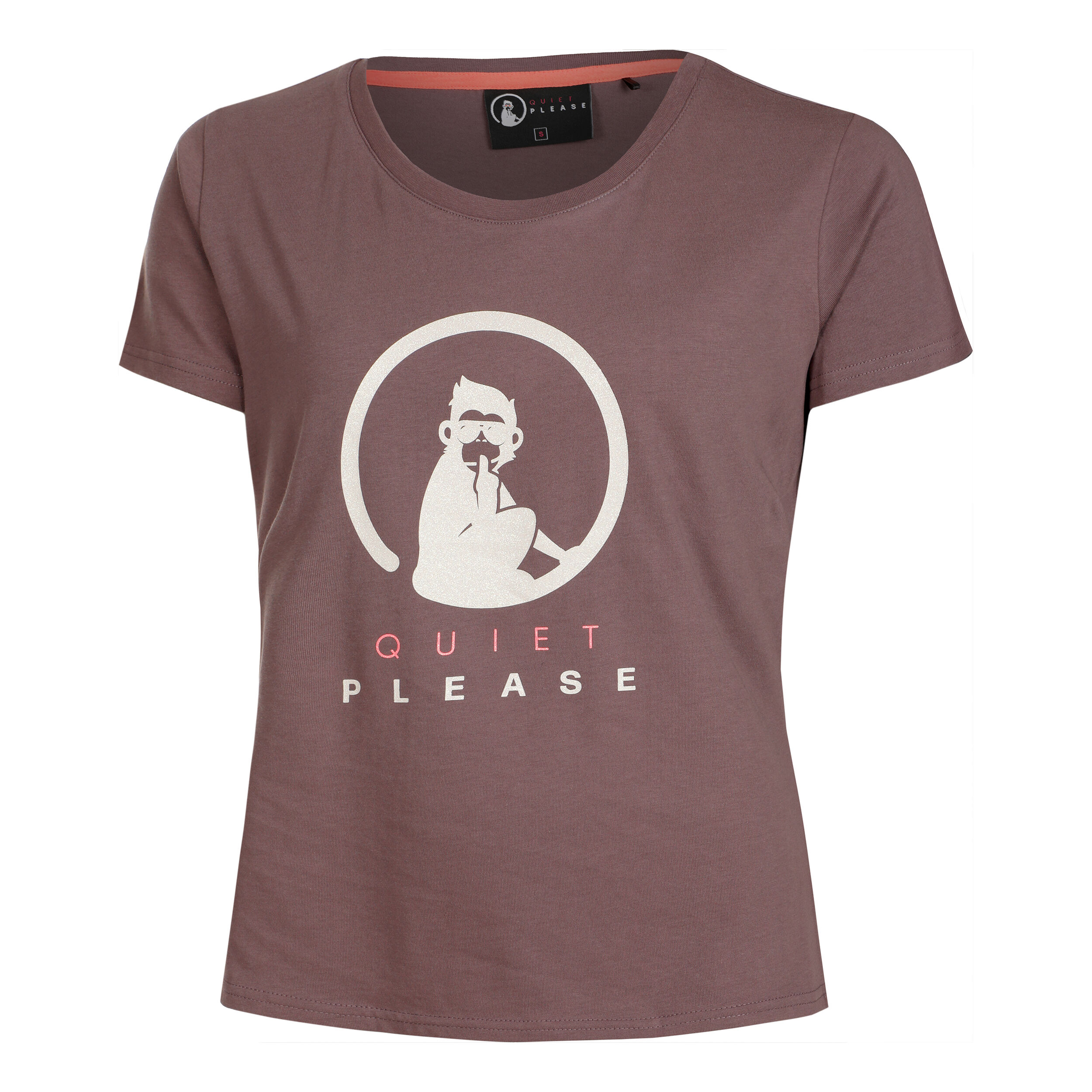 Quiet Please Crossroad Baseline Glitter T-shirt Femmes - Violet , Blanc