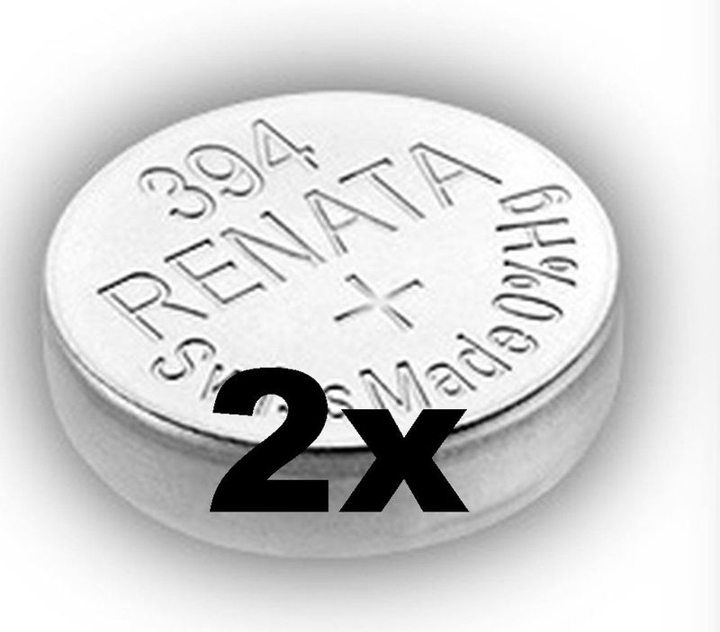 Renata 394 / SR936SW zilveroxide knoopcel horlogebatterij 2 (twee) stuks - Swiss Made
