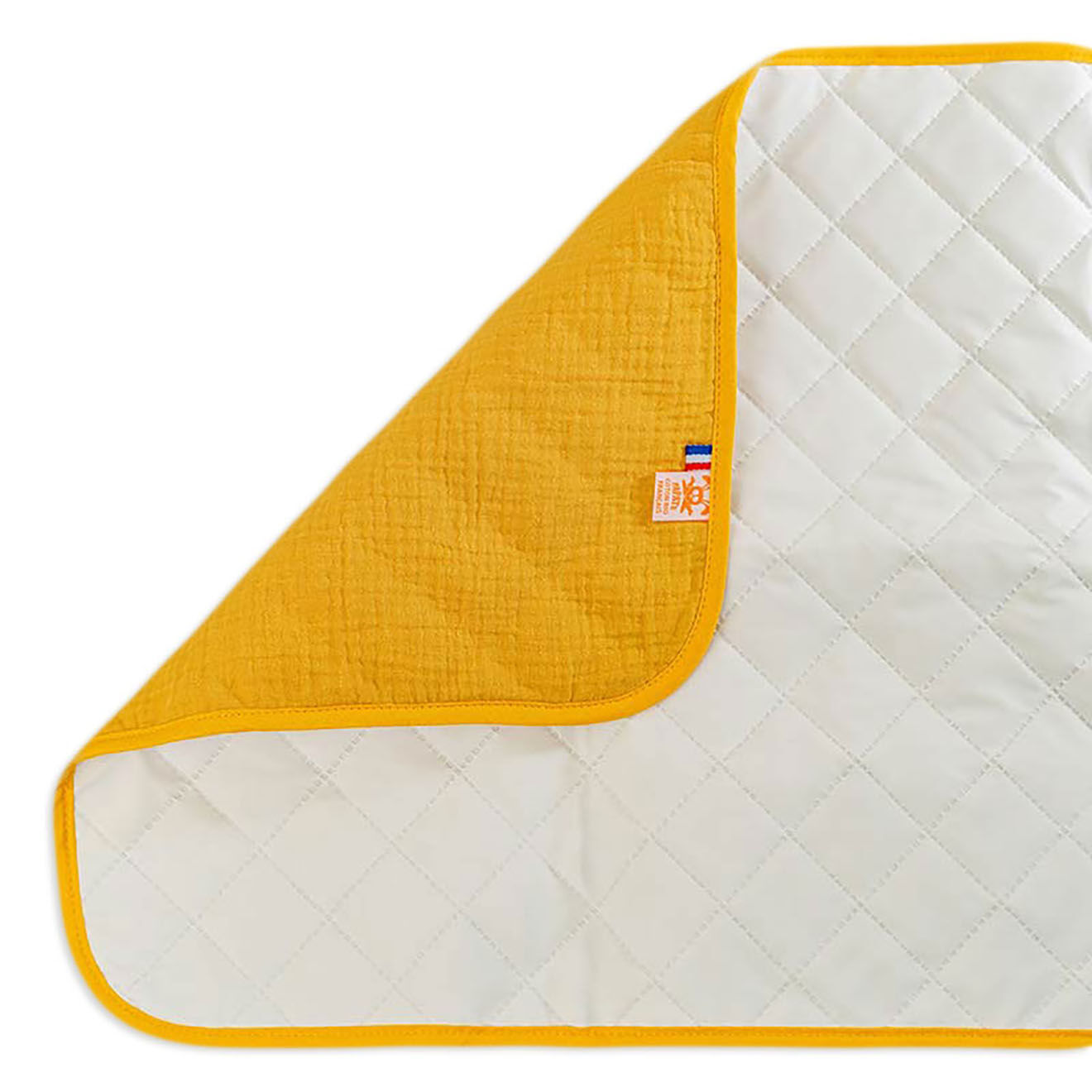 Papate Tapis à Langer Nomade en Coton Bio honey - 65x42 cm