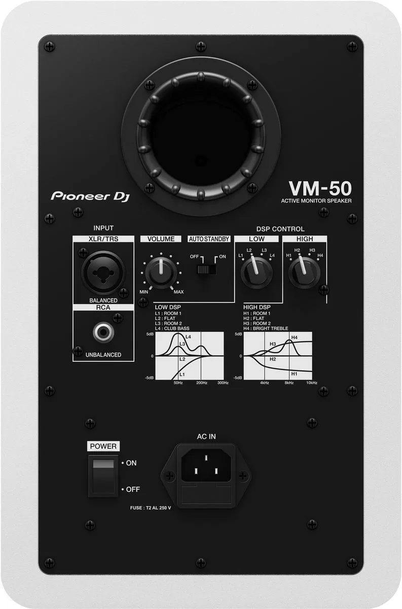 Pioneer VM-50 Blanc (la pièce) Enceintes de monitoring
