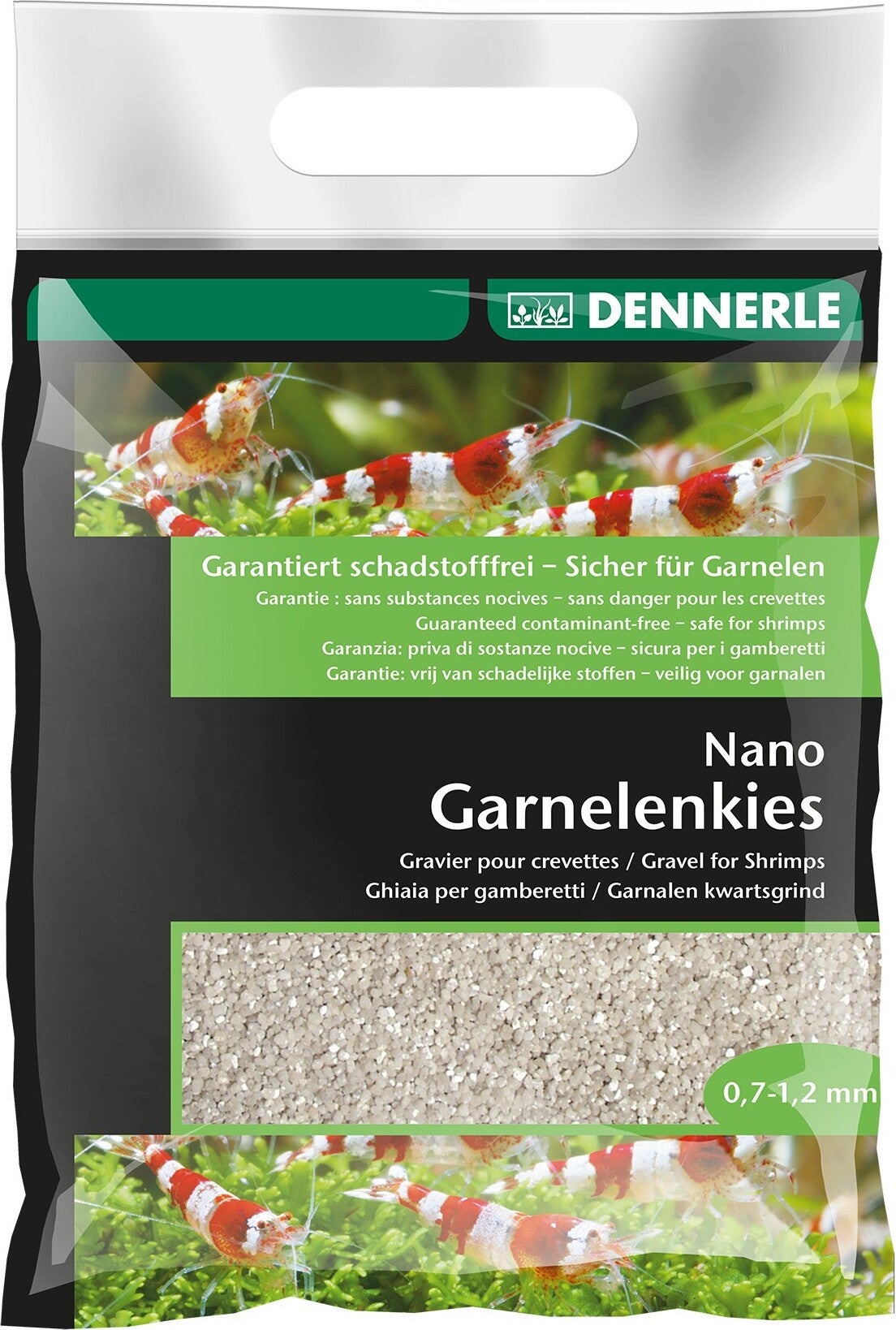 Dennerle Nano garnalen kwartsgrind wit 0,7-1,2 mm 2 kg