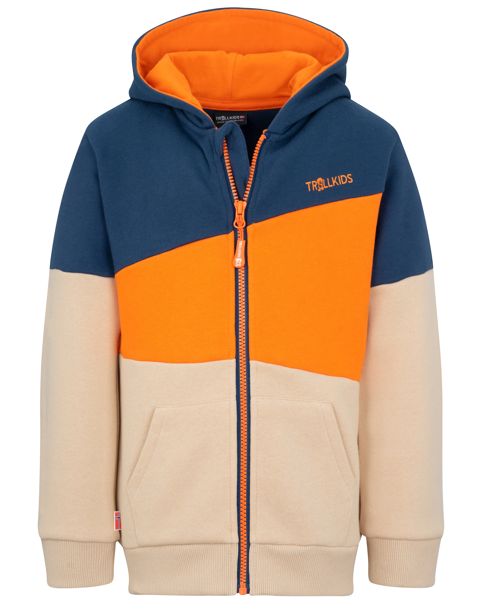 Kapuzen-SweatjaKids ALESUND in desert/bright orange