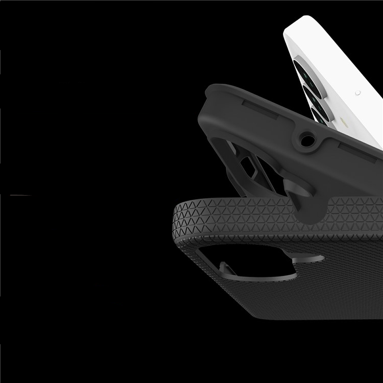 Samsung Galaxy A26 / A17 / A16 Hybrid Hardcase Schutzhülle Grip Design - Schwarz