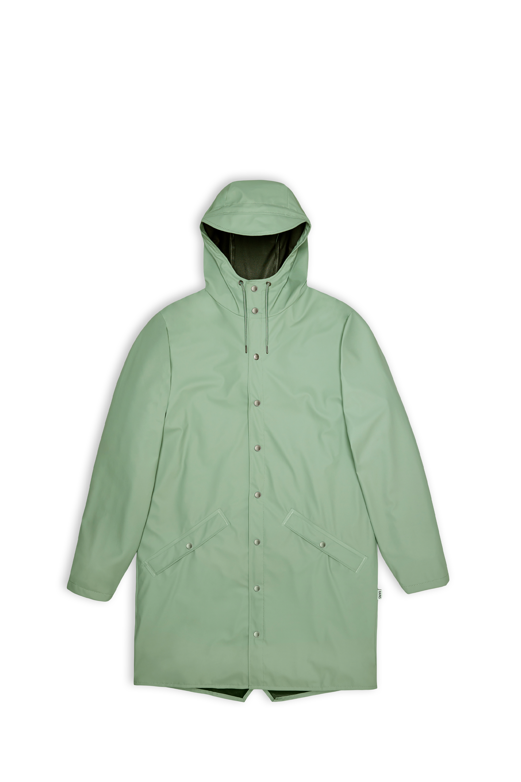 RAINS Coupe-vent imperméable long à capuche  Long Jacket W3 Vert