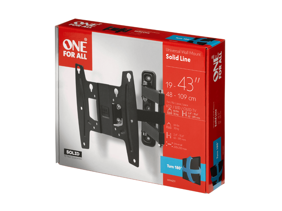 One For All Solid Turn 180° TV Beugel - 13 tot 65 inch