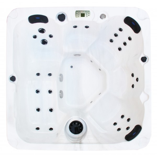 Badstuber Palma outdoor whirlpool 5-persoons wit