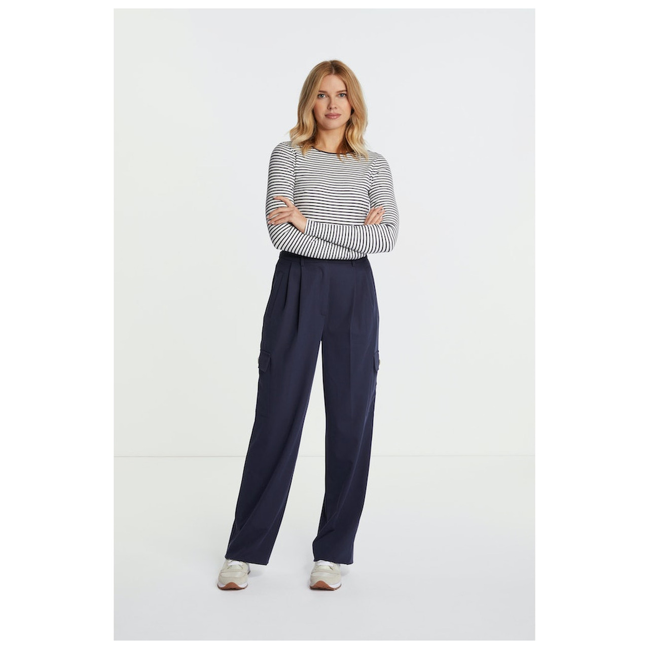 Rich & Royal Organic Rib Longsleeve Striped