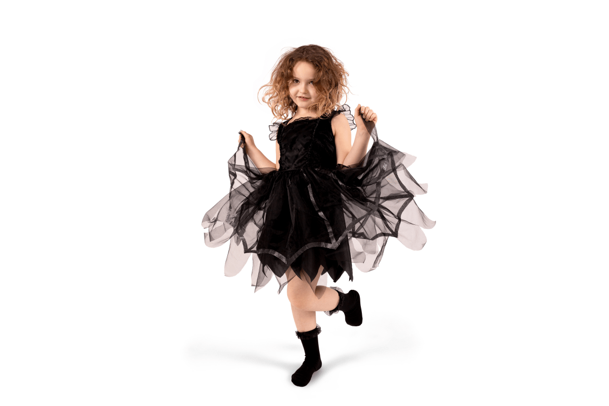 Halloween Jurk Zwart Meisje Heks