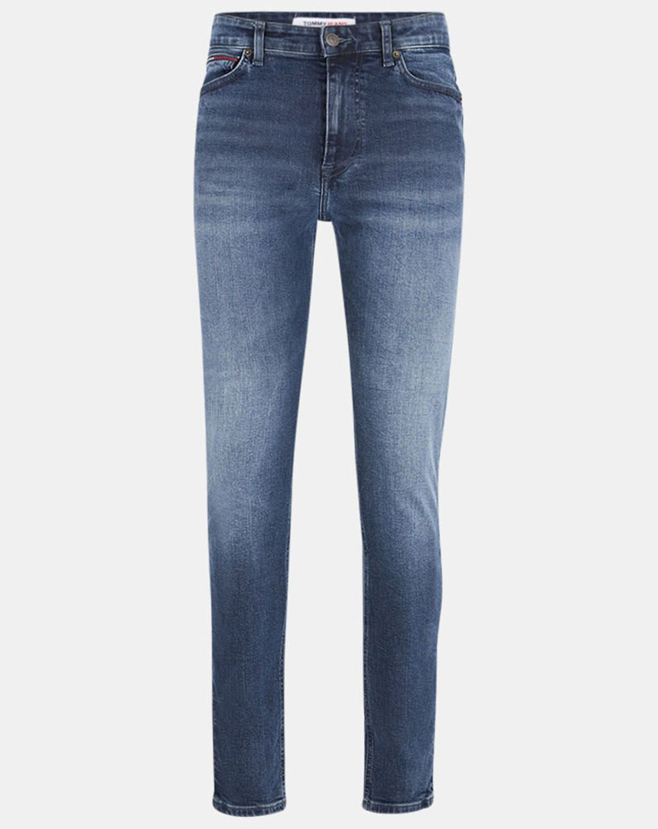Tommy Jeans Jean Skinny Simon délavé bleu foncé